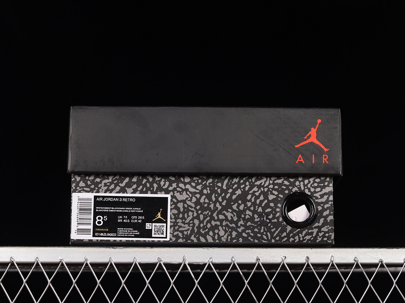 jordan 3 340 594282 233 AIR JORDAN 3 RETRO OREGON PIT CREW WHITE BLACK GREEN WOMAN ... 30DD