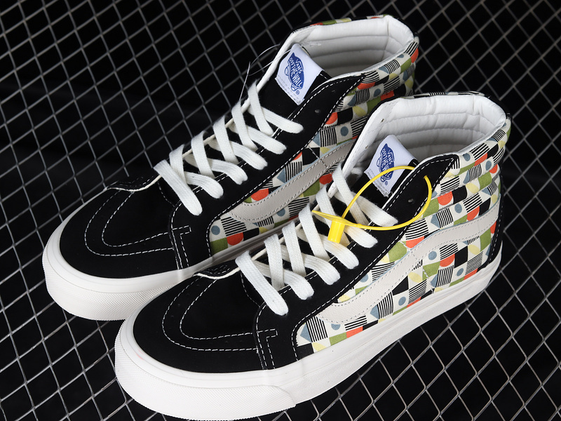 [VN0A5KRI4WM]-[SK8-HIGH 38 DX DECKERBOARD BLACK∕GREEN∕WHITE]-[WOMAN︰35-39]-[MAN︰...(7C9D)