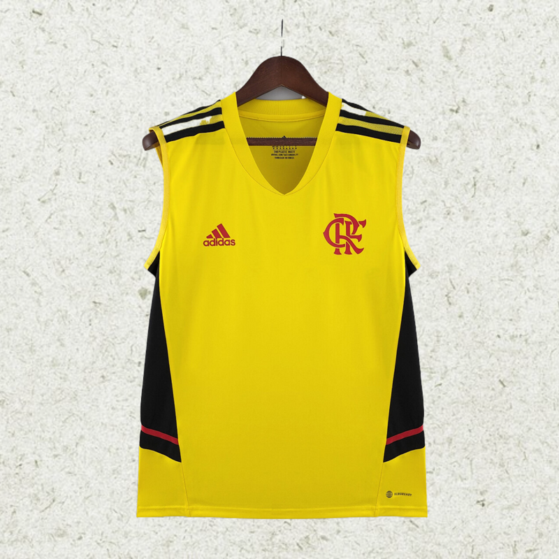 2223 Flamengo Vest Training Suit Yellow soccer jersey Camiseta de fuyupoo camisas de time