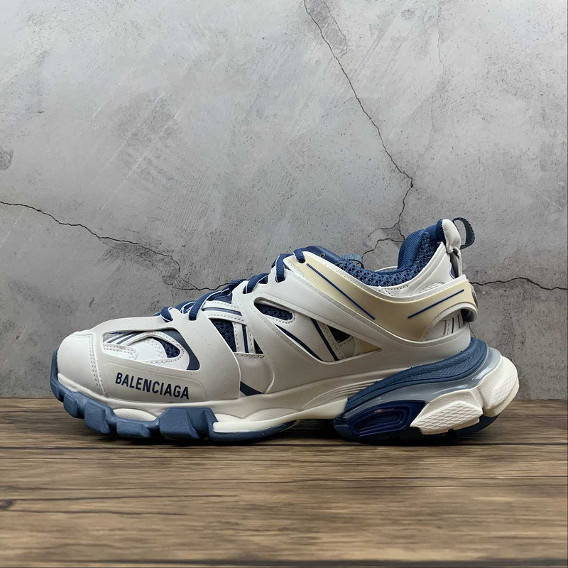 BALENCIAGA TRACK 【580】[BA﹡LEN﹡CIAGA TRACK 2.0 SNEAKER LIGHT GREY∕NAVY BLUE∕WHITE]-[WOMAN︰35-39