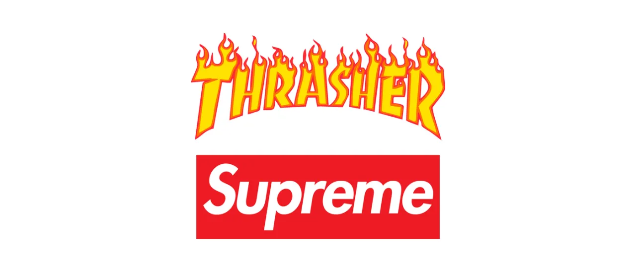 滑板人物圆领卫衣 SUPREME X THRASHER CREWNECK