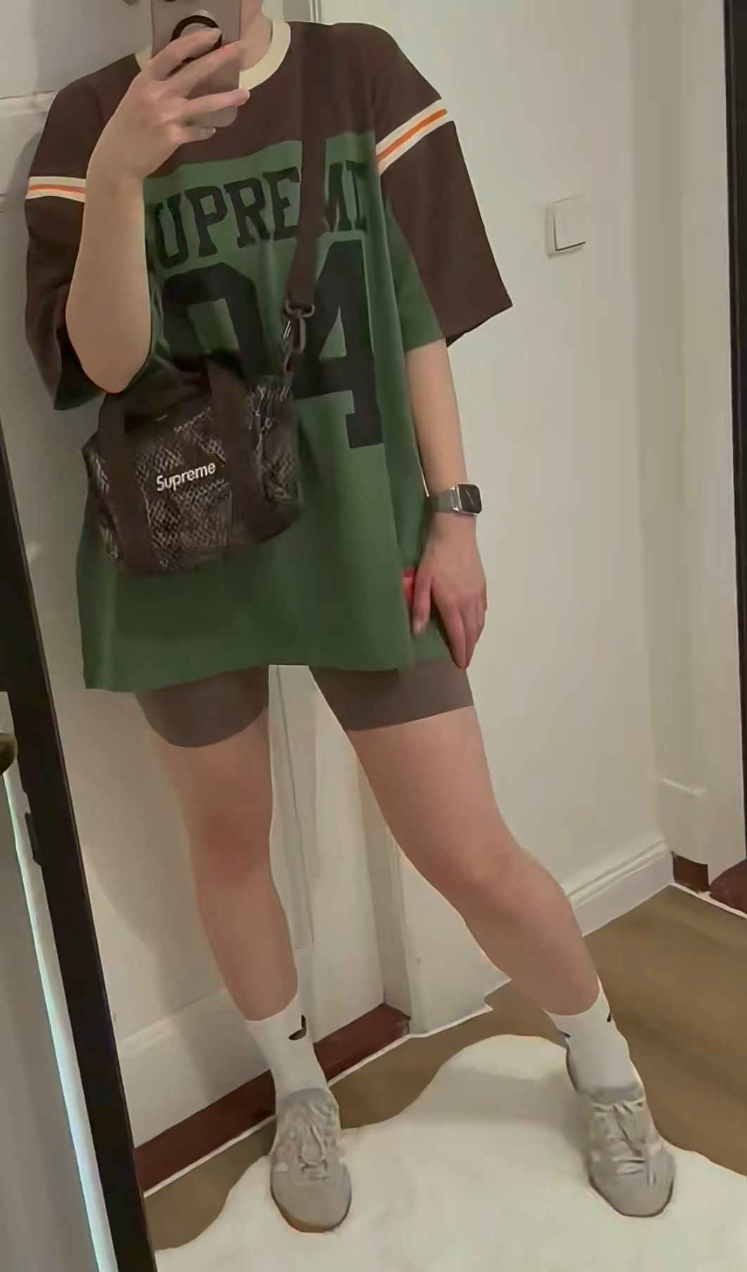 94拼接T恤 SUPREME SS25 SPLIT S/S FOOTBALL TOP