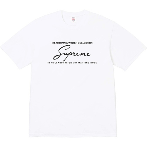 花体字T恤 Supreme X Martine Rose Logo Tee