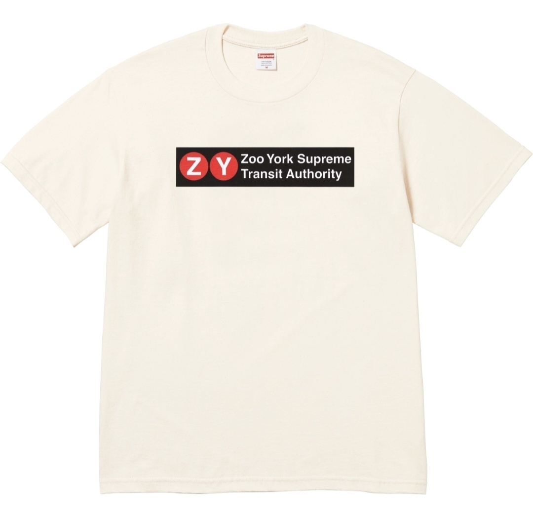 ZY英文T恤 SUPREME X ZOO YORK TRANSIT TEE