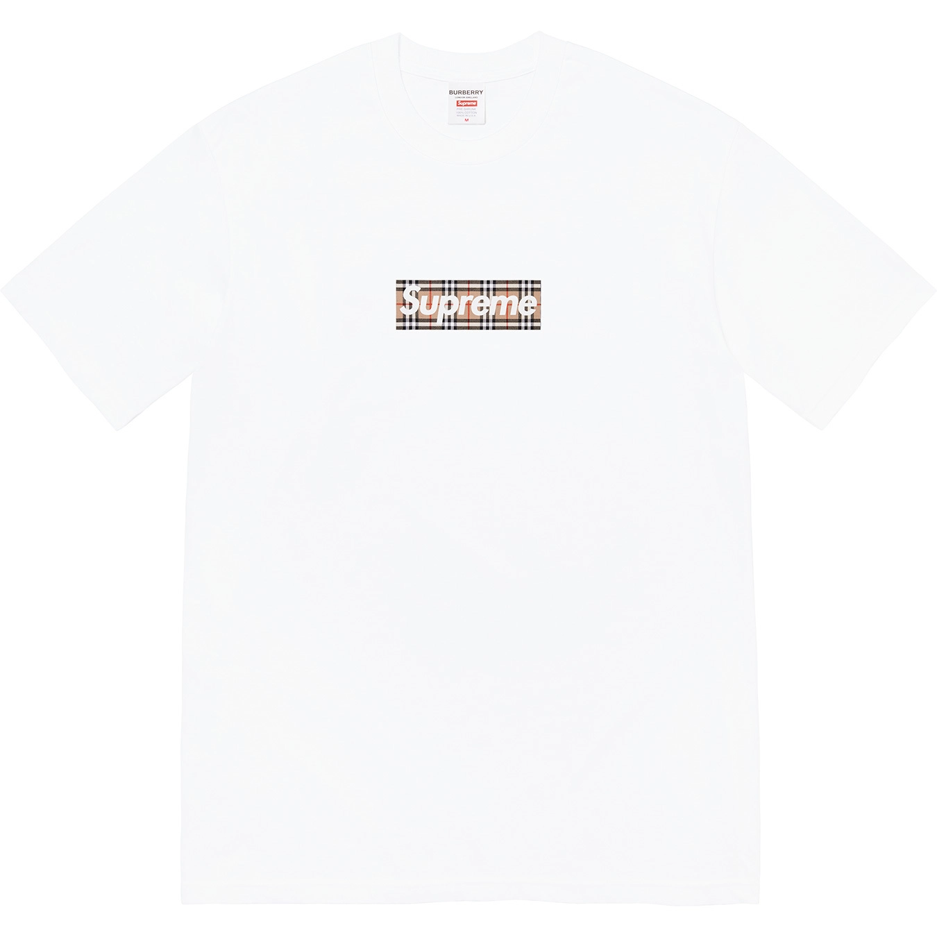 巴宝莉T恤 SUPREME X BURBERRY BOX LOGO TEE