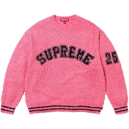 毛绒毛衣 SUPREME SS25 TEXTURED ARC SWEATER