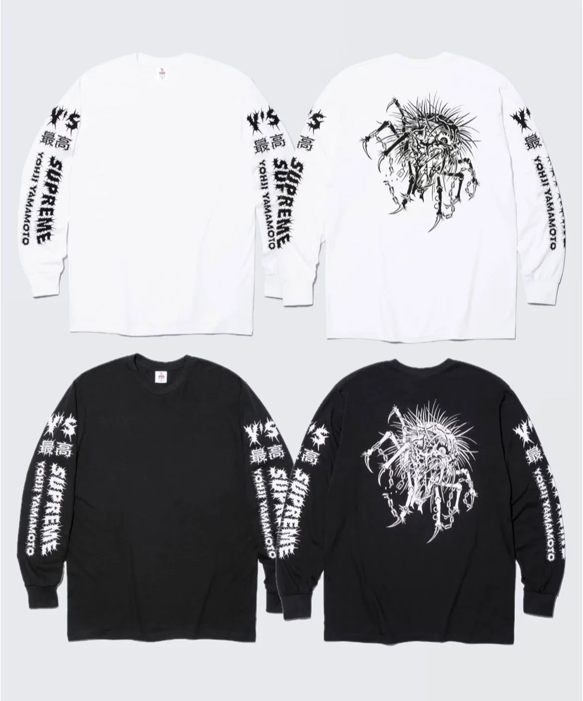 Y'S长袖T恤 SUPREME X 山本耀司Y'S L/S TEE