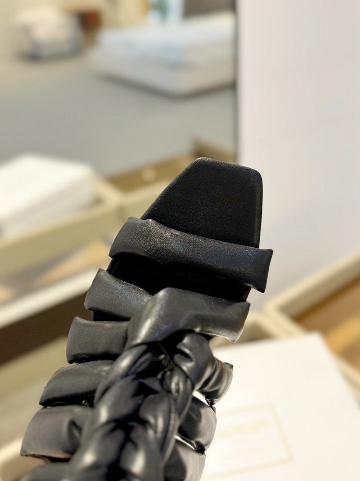 B8156430 巴尔曼春夏款走秀后绑带高跟拖鞋 36-39