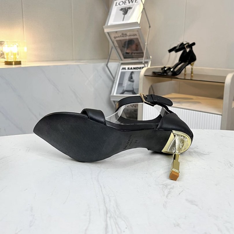 Av5710210 35-42码， 巴尔曼BALMAIN新款女士尖头细高跟凉鞋