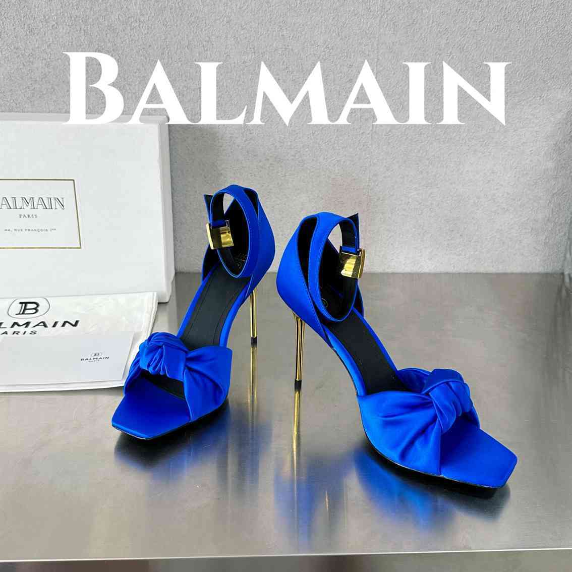 B8103320 💗 巴尔曼 Uma绸缎细高跟凉鞋💗 35-39