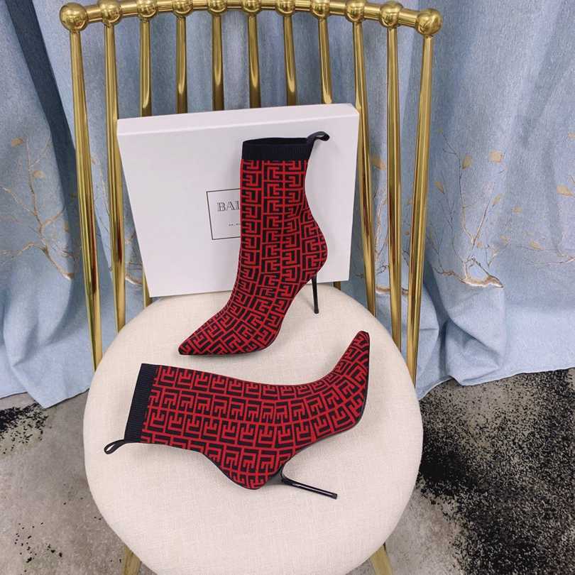 6550 6727 340 巴尔曼秋冬新款针织靴 35-41（40、41码定做不