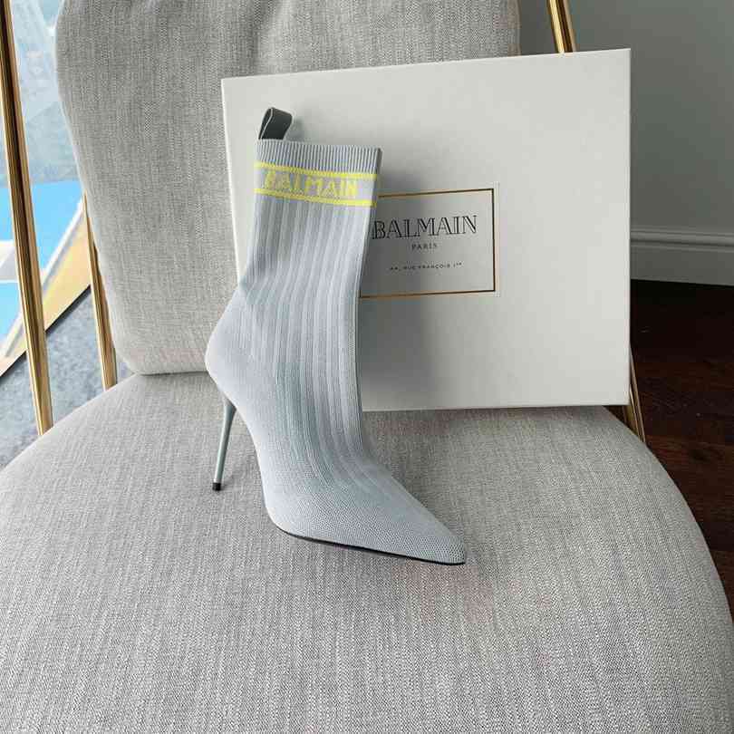 6550340 巴尔曼秋冬新款针织靴 跟高：9.5CM 35-41（40、41码定做不退换）