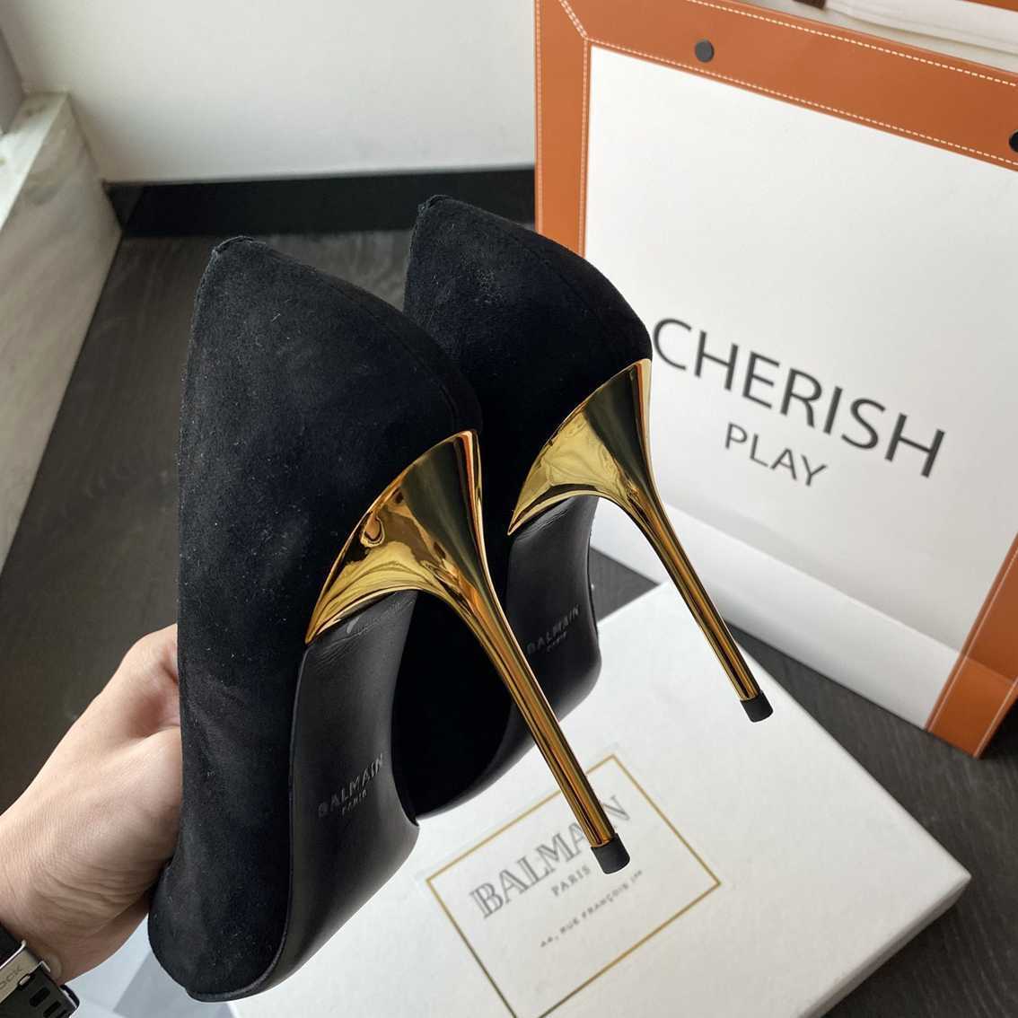 B8103320皮面 针织）（钻鞋550380）时尚尖头满钻针织单鞋 码数：35-39（40 41 42定做不退换） 跟高：9.5cm