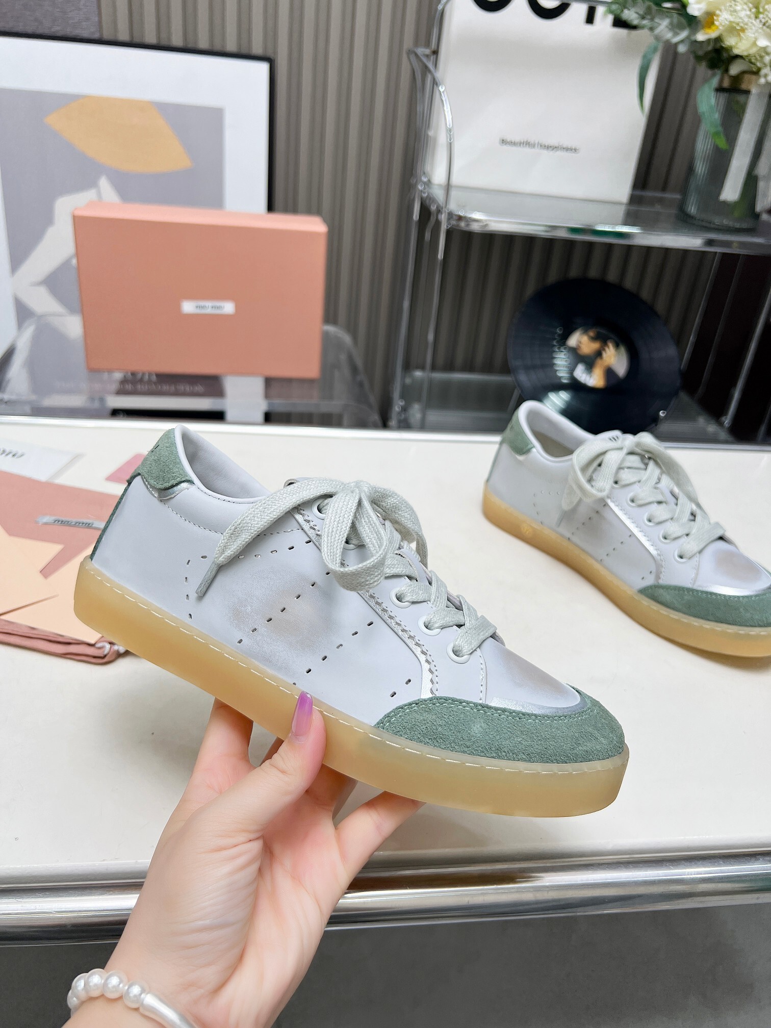 B8127260🔥🔥🔥🔥MIUMIU 缪缪 复古休闲鞋 35-40