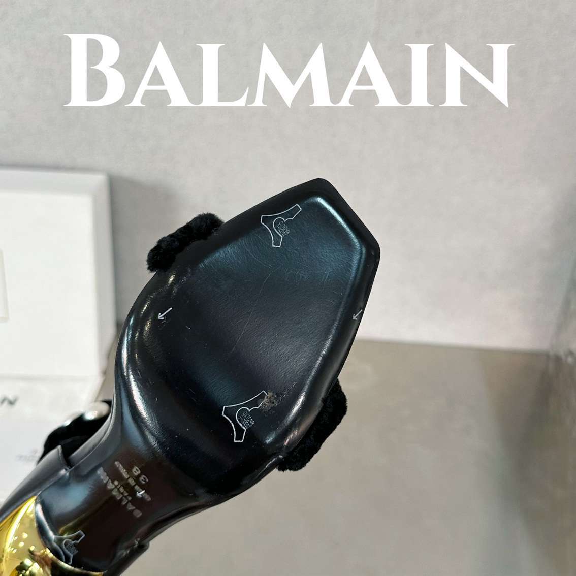 B8103350 💗 巴尔曼硬币尖头半托💗 35-39