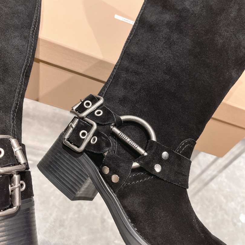 B8149430 羊京 miumiu 秋冬新品新色限量款高筒靴 35-39