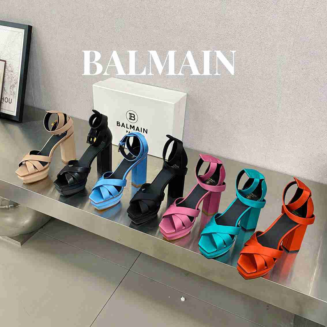 B8103400 Balmain巴尔曼Ava厚底凉鞋 35-39