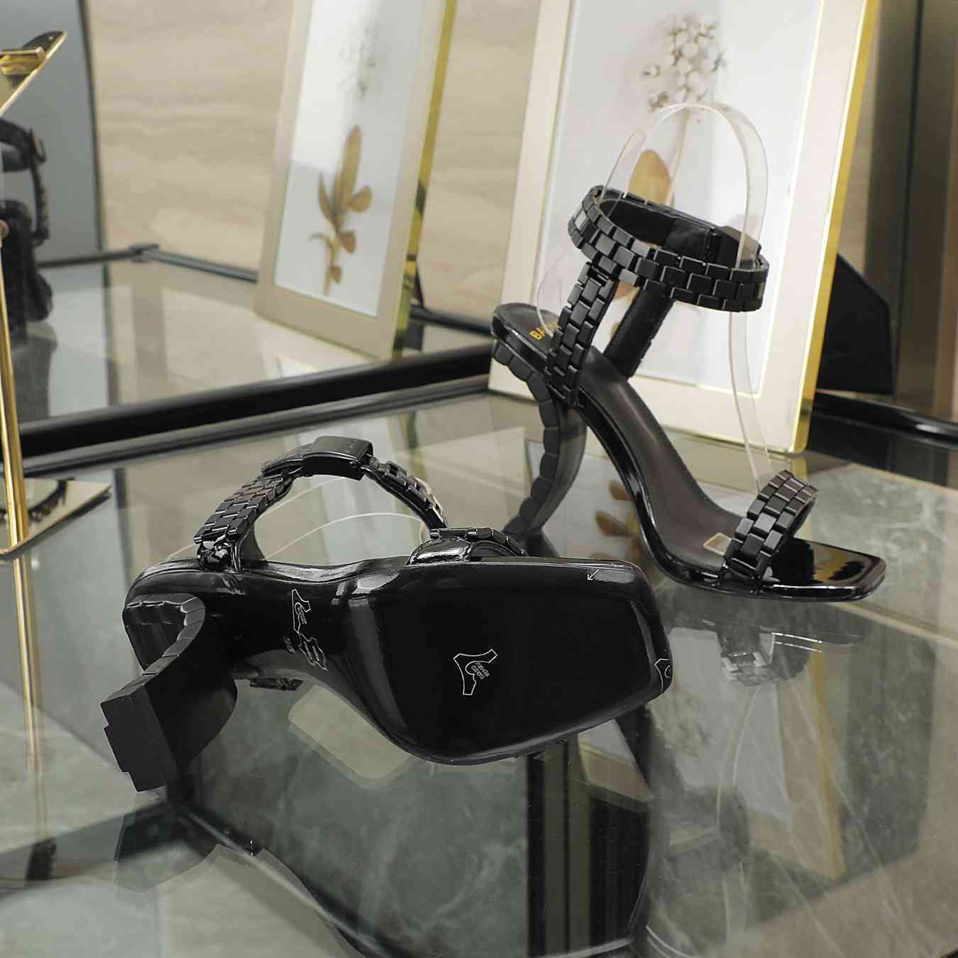 B6179350真皮底(橡胶底709310) B&&ma*in巴尔曼【手表链凉鞋】