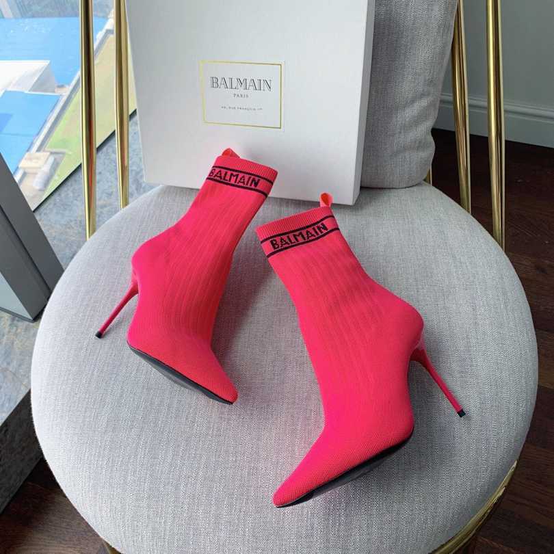 6550340 巴尔曼秋冬新款针织靴 跟高：9.5CM 35-41（40、41码定做不退换）
