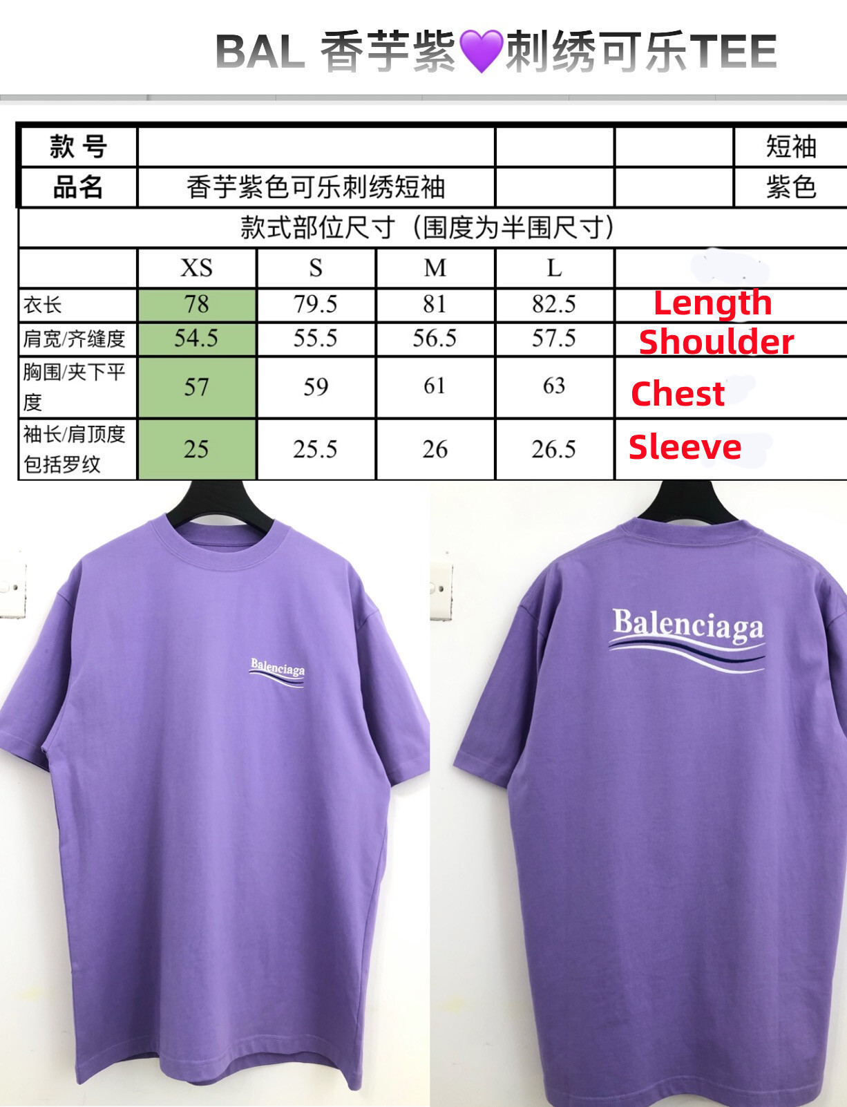 SOLD OUT Balenciag purple Campaign TEE