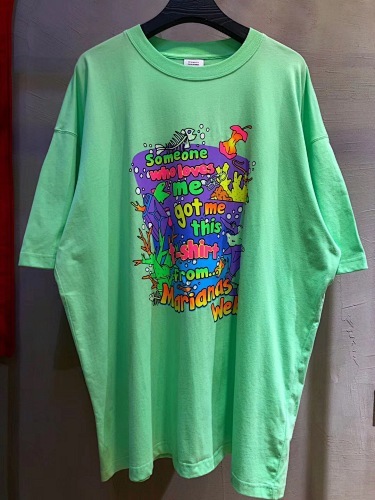 SOLD OUT VETEMENTS GREEN VACATION CROPPED T-SHIRT