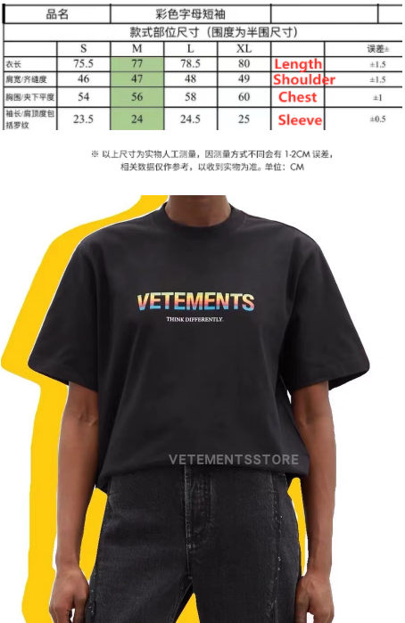 VETEMENTS THINK DIFFERENTLY
