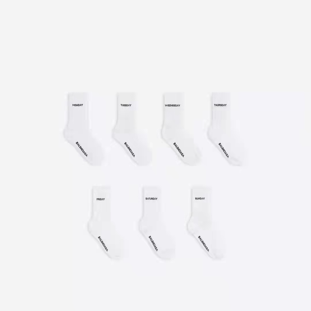 Balenciag Weeks Socks 7 in 1