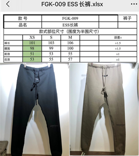 SOLD OUT FEAR OF GOD ESSENTIALS Pants
