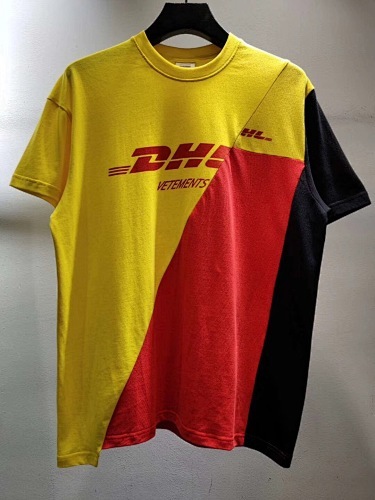VETEMENTS X DHL 三色拼接短袖