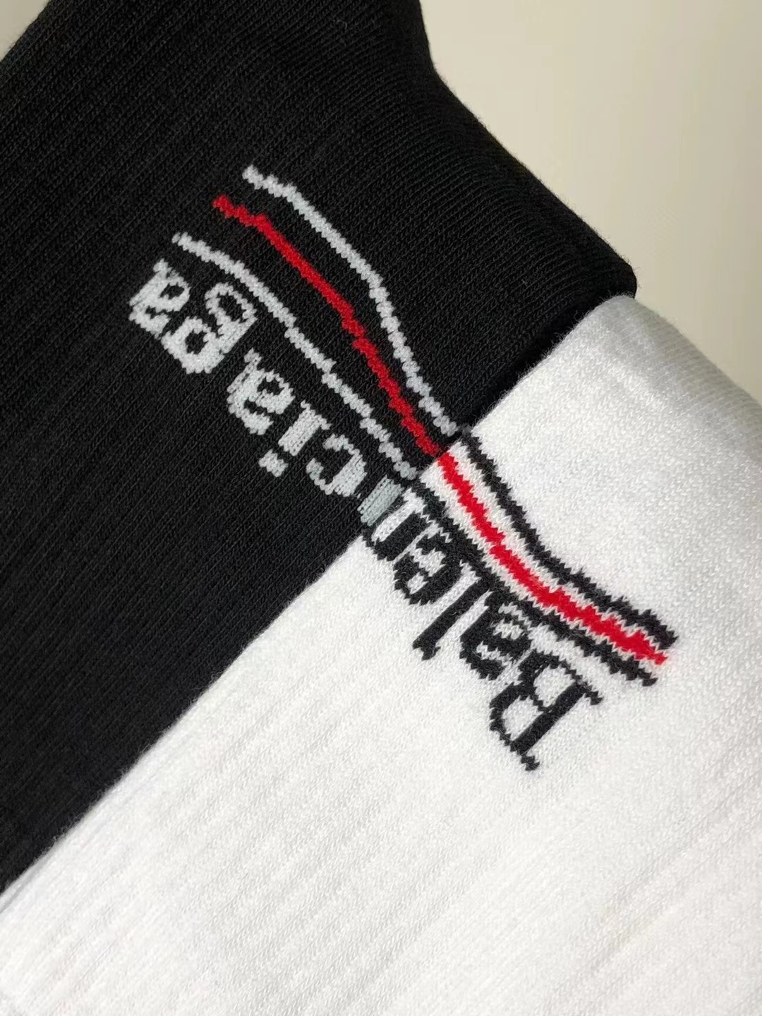 Balenciag Campaign Logo Socks 2in1