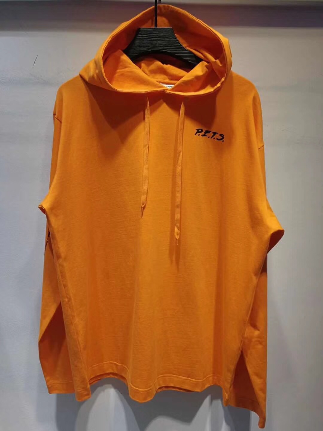 SOLD OUT VETEMENTS PETS 橘色卫衣