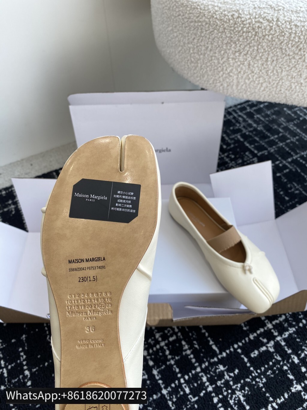 Maison Margiela MM6 Tabi Woman Split toe shoes