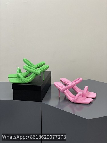 Alexander Wang AW Julie 75mm Nylon Tubular Heel Sandals