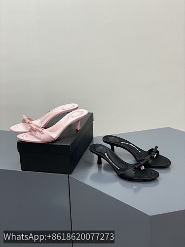 Alexander Wang Dahlia 50 Bow Satin Flip Flops Slippers Sandals