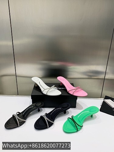Alexander Wang AW Dahlia 50 Slide Slippers Mules Heel Sandals