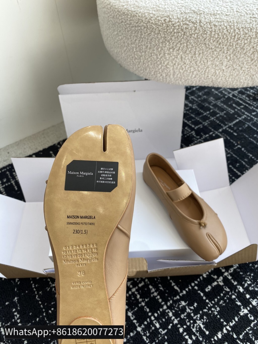 Maison Margiela MM6 Tabi Woman Split toe shoes