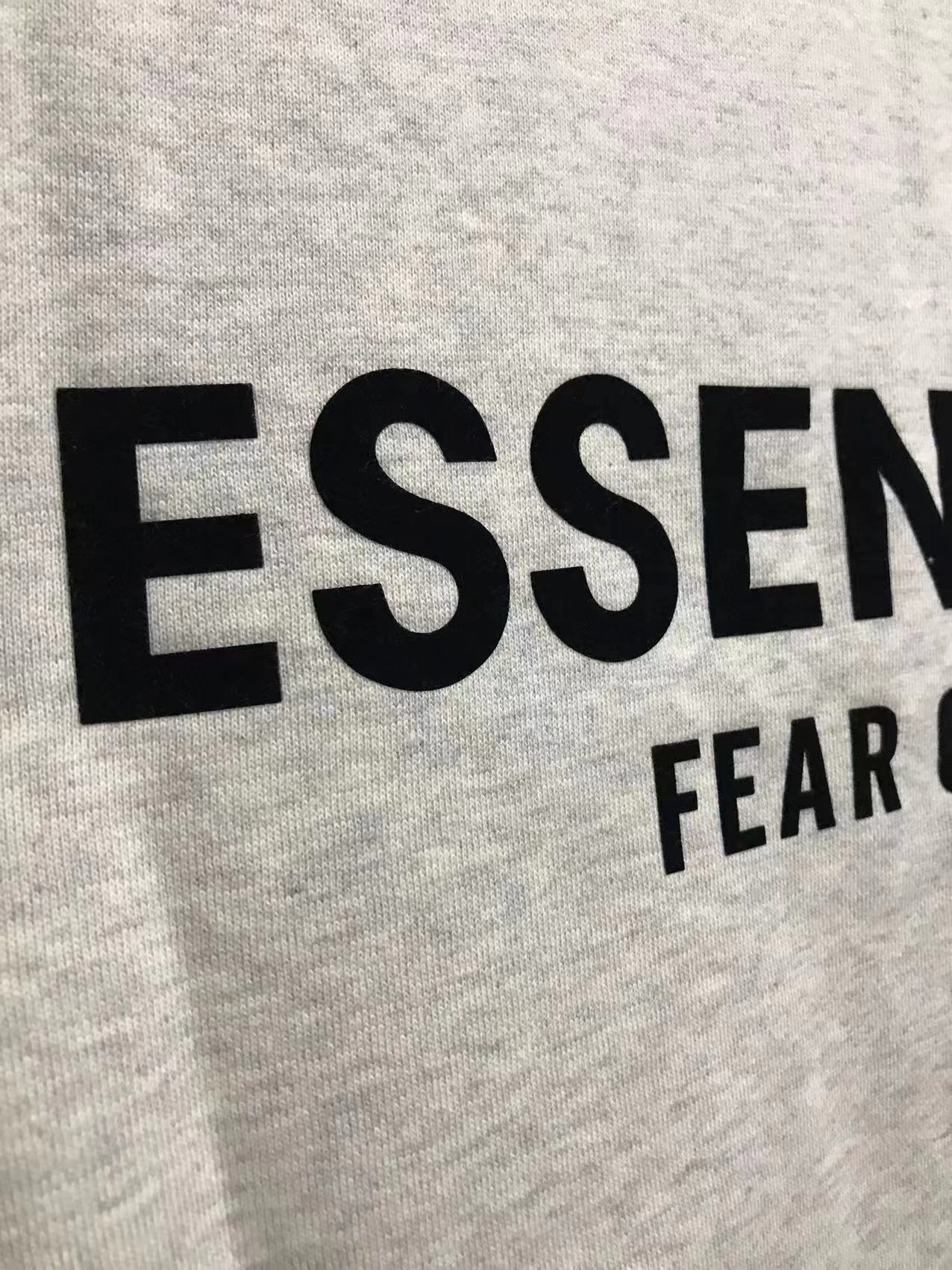 FOG307 FEAR OF GOD ESSENTIALS Flocking Logos Sweatshirt